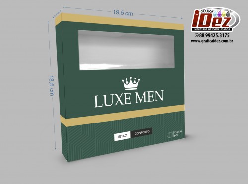 Caixa 19,5x18,5x3,5cm (Medidas plana 47,5x29,5cm) - Matriz IDEZ203