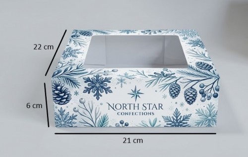 Caixa 21x22x6cm  (Medidas plana 66x43cm) - Matriz IDEZ103