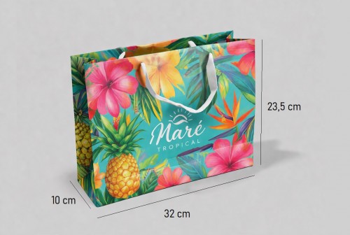 Sacola M9 32x23,5x10cm (Medidas plana 44x31,5cm) - Matriz IDEZ287