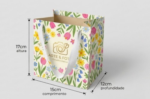 Sacola P3 15x17x12cm (Medidas plana 28,5x25,5cm) - Matriz IDEZ005