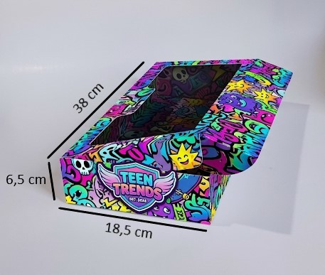 Caixa 38,5x18,5x6,5cm (Medidas plana 59x32cm) - Matriz IDEZ222