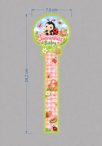 Cinta para xuxinha 7,5x24cm (Medidas plana 8x25cm) - Matriz IDEZ250