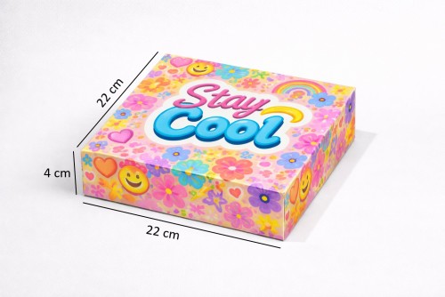 Caixa 22x22x4cm (Medidas plana 30x30cm) - Matriz IDEZ377