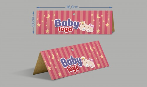 Tapetas ou Solapa 16x10cm aberta e 16x5cm dobrada com plastificação brilho na frente