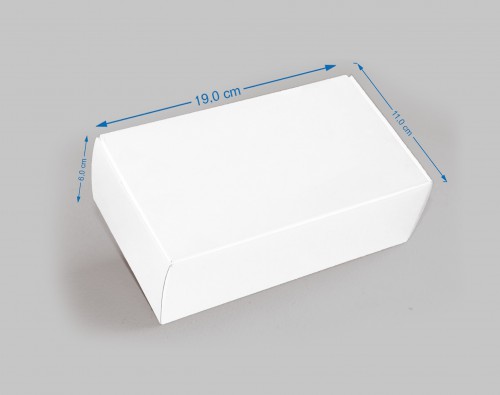 Caixa BRANCA 19x11x6cm (Medidas plana 46,2x48,1cm) - Matriz IDEZ116
