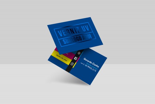 Cartão de Visita - laminação FOSCO E VERNIZ LOCALIZADO FRENTE