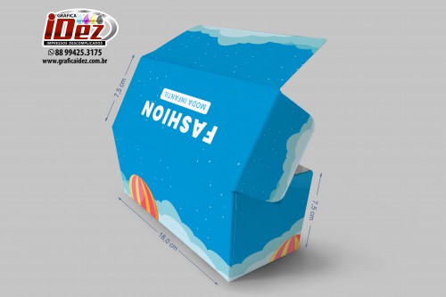 Caixa 18x7,5x7,5cm (Medidas plana 37x36,5cm) - Matriz IDEZ104